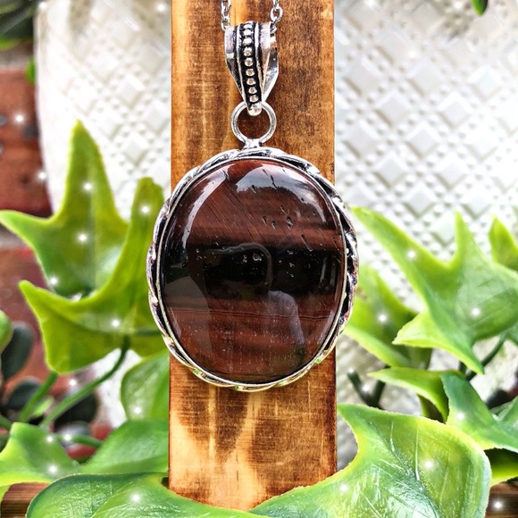 Whimsy Avenue Jewelry - Red Tiger’s Eye Necklace